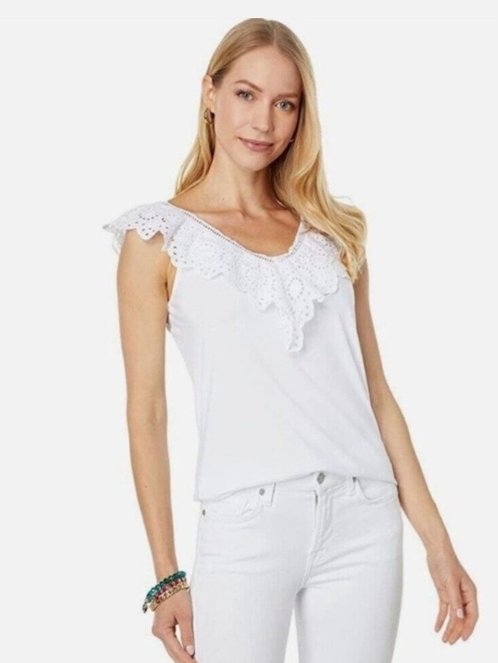 🌴 NWT Lilly Pulitzer Plaza Top - Resort White - Picture 2 of 5